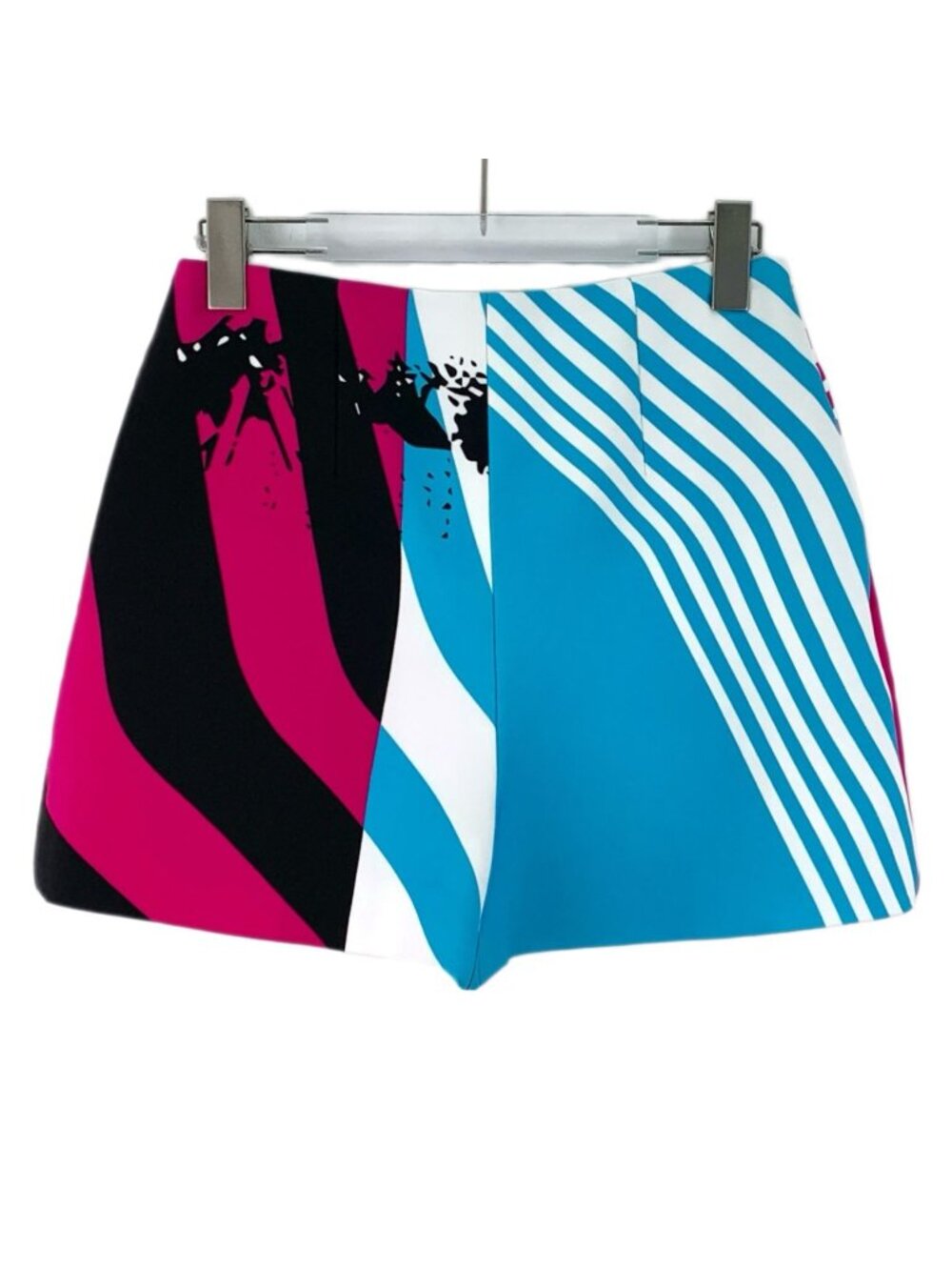 Dior Multicolor Striped Abstract Print Casual Shorts